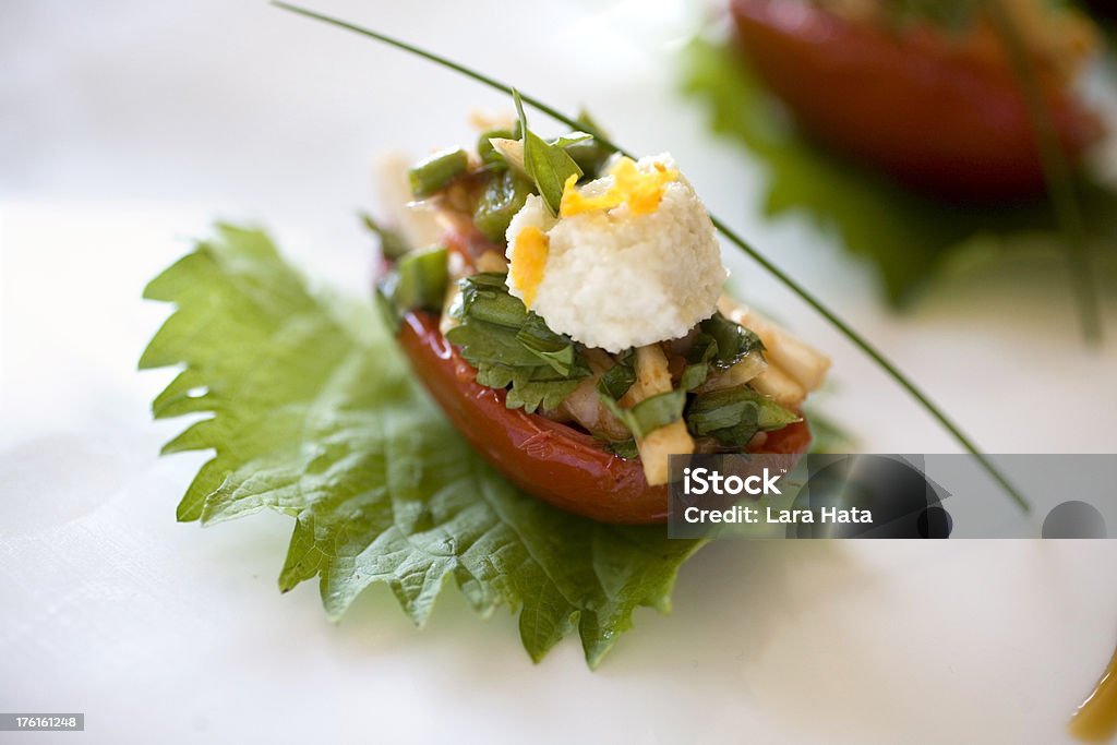 Pomodoro crudo Antipasto - Foto stock royalty-free di Alimentazione sana