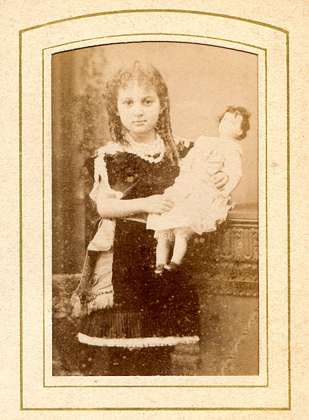 istock Victorian Young Girl Old Photograph 176161349