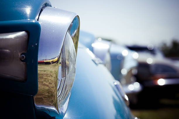 istock Classic cars in a row, the 60s 176161520