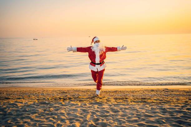 istock Santa Claus on a well-deserved vacation 1761615878