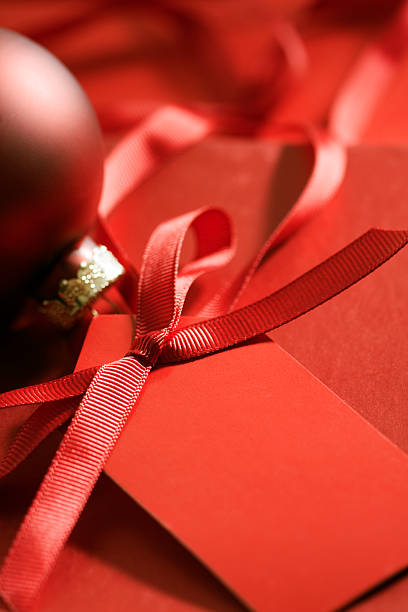 istock Christmas Ribbon Bow and Tag Vt 176161856
