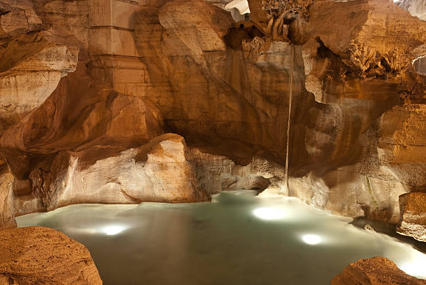 istock water flow at night - fontana di trevi 176162433