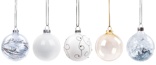 Fragile Glass Christmas Ornaments