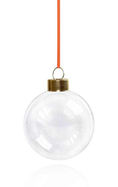 istock Hanging Glass Christmas Ornament Isolated on White Background 1761634645