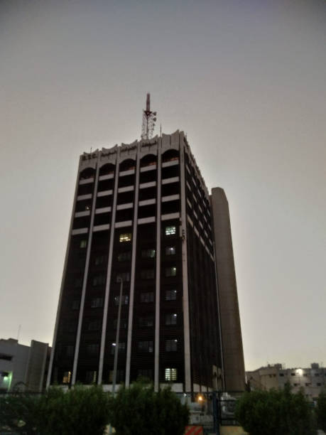 istock The dark building View in the morning time 1761635291