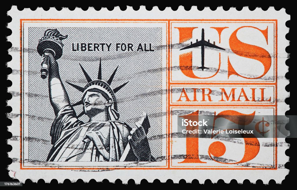 Statua della Libertà stamp - Foto stock royalty-free di 4 Luglio