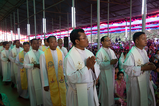 A popular Marian pilgrimage was held at the Mary, Queen of Fatima, Shrine at St. Leo’s Church in Mymensingh diocese in Bangladesh's northeastern Sherpur district on October 27.  \n\nAbout 40,000 mostly Catholics attended the annual pilgrimage at Our Lady of Fatima shrine at Baromari in Sherpur district of northern Bangladesh held on Oct. 26-27, 2023\n\nThe festival is a vibrant and colorful affair, marked by various religious rituals, prayers, and processions. Pilgrims, dressed in traditional attire, come together to offer their prayers and express their devotion. The atmosphere is filled with a sense of unity and a shared faith that transcends differences.\n\nIn 1997, the shrine in Baromari was established in compliance with Pope John Paul II's appeal for \