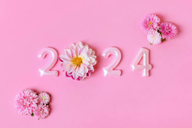 istock 2024 numbers and dahlia flowers 1761642251
