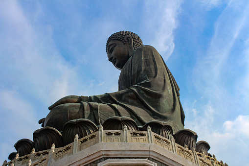 The Big Buddha statue, Lantau island, Hong Kong