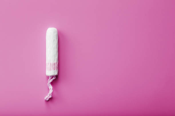 istock Hygienic tampon on a pink background with a free space 1761672152