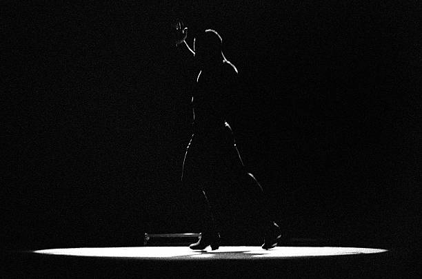 Flamenco silhouette stock photo