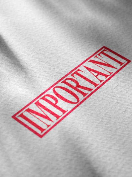 istock Important Stamped on Textured Paper 176168029