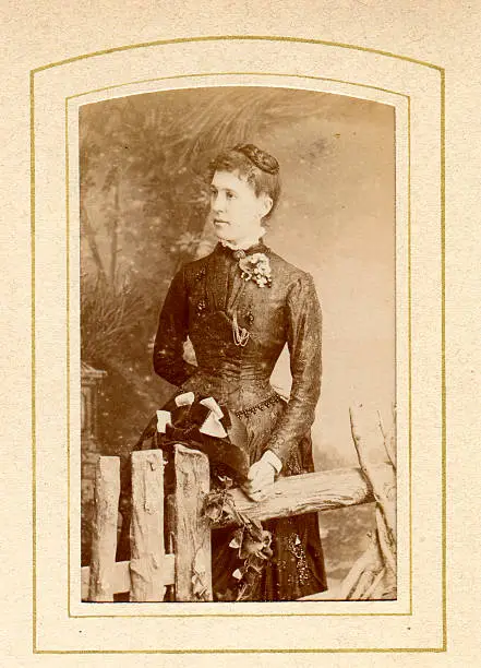 Vintage photograph of a Victorian Woman cira. 1870 to 1880