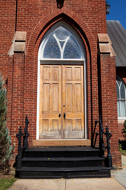 istock Old Church Door and Steps 176168609