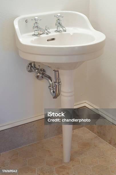 Sink Stock Photo - Download Image Now - Pedestal, Bathroom Sink, Close-up