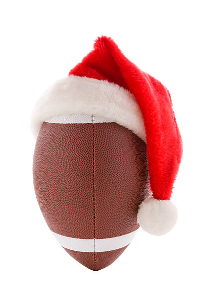 istock Football With Santa Hat 176170623