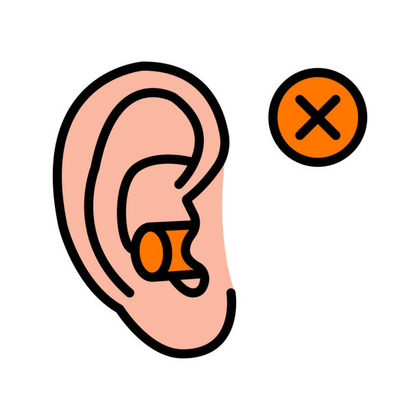 istock Earplugs color icon. Silicone, foam safety ear plug. Noise protection tool. Sleeping accessory. Vector on isolated white 1761718119