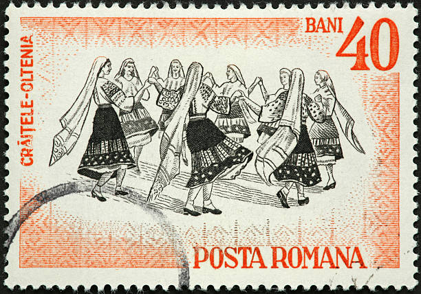 istock Romanian folk dancing women. 176172106