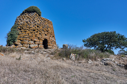Nuraghe Succuronis, an ancient megalithic structure found in Bara. Macomer Municipality. Nuoro. Sardinia. Italy.