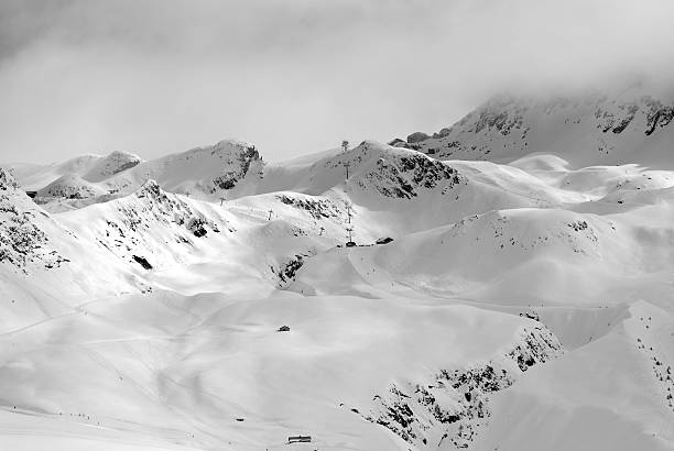 Ski slope "France, La Plagne." la plagne photos stock pictures, royalty-free photos & images
