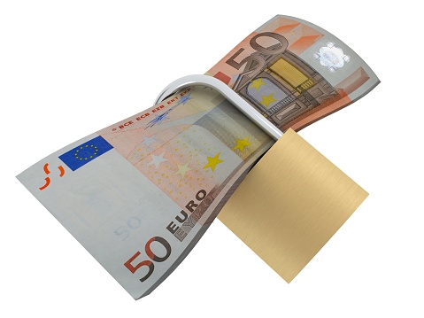 Euro money safe security lock insurance