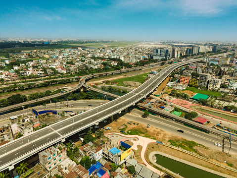 Dhaka City, Dhaka Skyline, Dhaka Cityscape, Dhaka Highway and Expressway