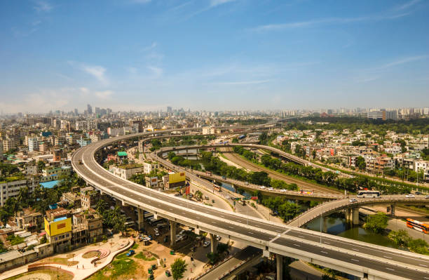 istock Aerial View of Dhaka Elevated Expressway.  Dhaka City Skyline 1761811884