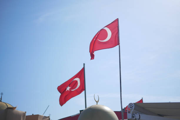 istock Low Angle View Of Turkish Flag Against Sky. 1761823195