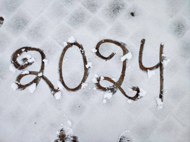istock New Year 2024. Inscription on snow. 1761829710