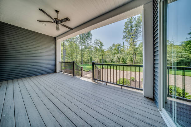 istock Back deck ready for outdoor furniture 1761842524
