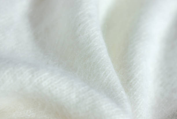 istock White delicate soft background of plush fabric 1761971331