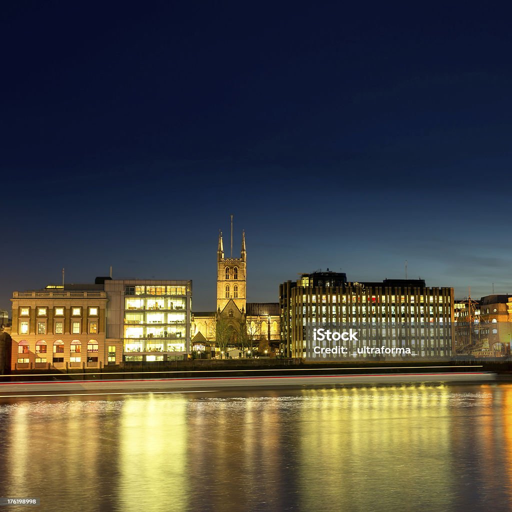 Southwark Cathedral View of Southwark Cathedral at dusk. Architecture Stock Photo