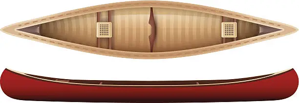 Vector illustration of Canoe