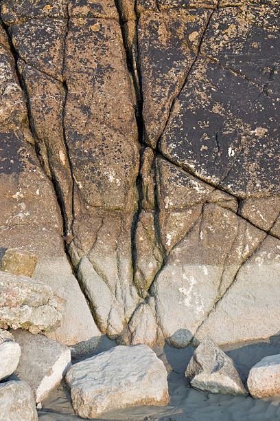 istock rock formation near Mont Saint Michel Abbey 176202295