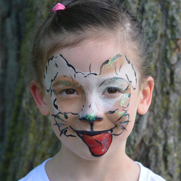 istock Face Paint, Kids, Child Painting Makeup, Celebration, Cat, 176204446