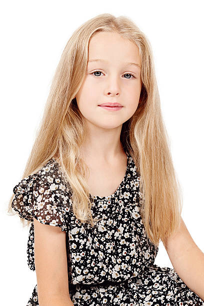 happy little girl with cute smile