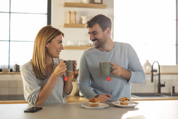 istock Cheerful couple enjoying in morning 1762095671