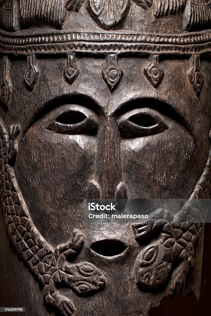 Antica maschera africano - Foto stock royalty-free di Arte