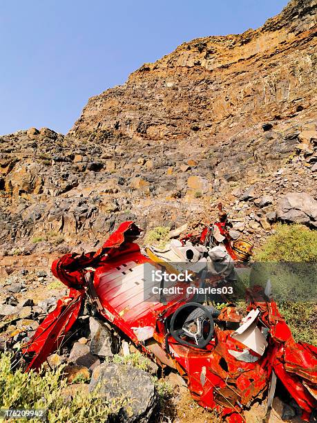 Car Wreckage Stock Photo - Download Image Now - Atlantic Islands, Breaking, Breaking Wave