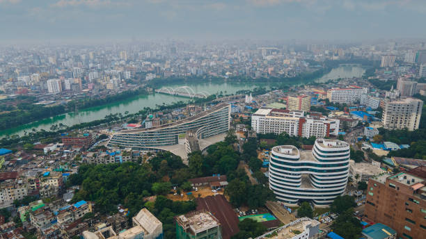 Aerial View of Dhaka Skyline