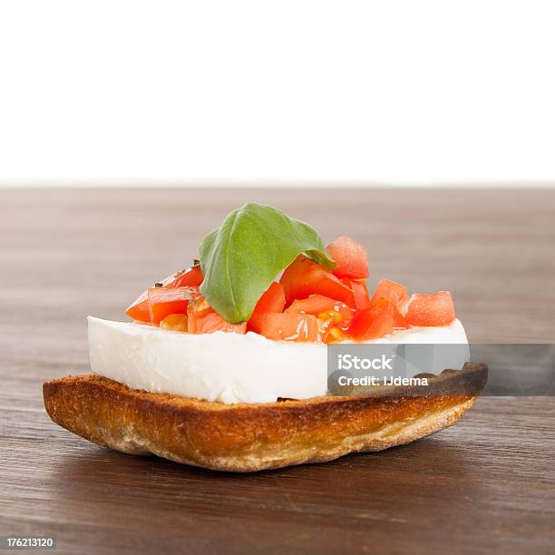 Fresh And Tasty Bruschetta Stock Photo - Download Image Now - Appetizer, Basil, Bread