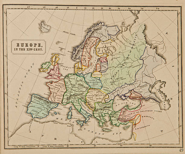 istock Europe. Ancient map of the world . 176213873