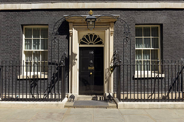 Number 10 Downing Street 10 Downing Street - the official London office of the British Prime Minister inner london stock pictures, royalty-free photos & images