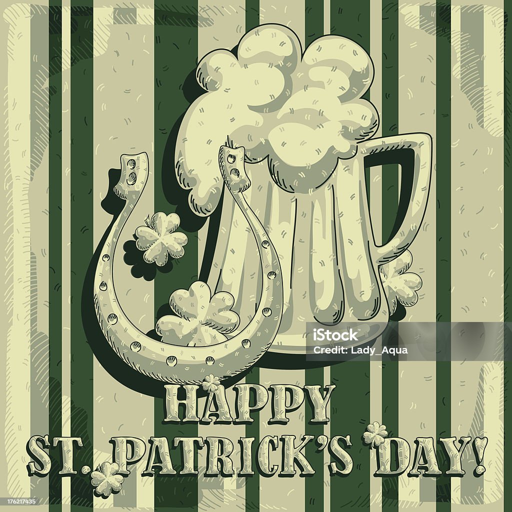 St. Patrick's Tag Hintergrund - Lizenzfrei Altertümlich Vektorgrafik