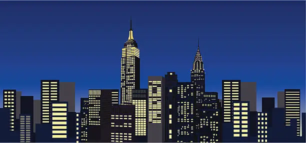 Vector illustration of Skyscrapers