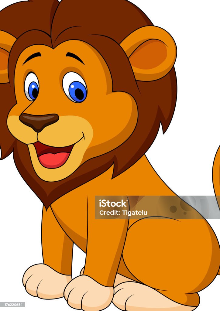 Funny Lion Cartoon Stock Illustration - Download Image Now - Lion - Feline,  Animal, Animals In The Wild - iStock