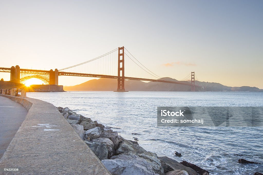 Golden Gate Bridge - Foto stock royalty-free di Acciaio