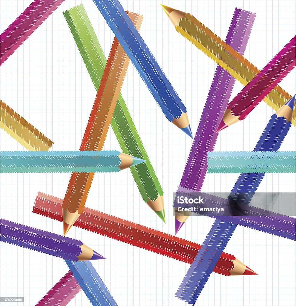 Pencil Pattern Svg Illustration Pencil Seamless Pattern Vector Stock Illustration ...