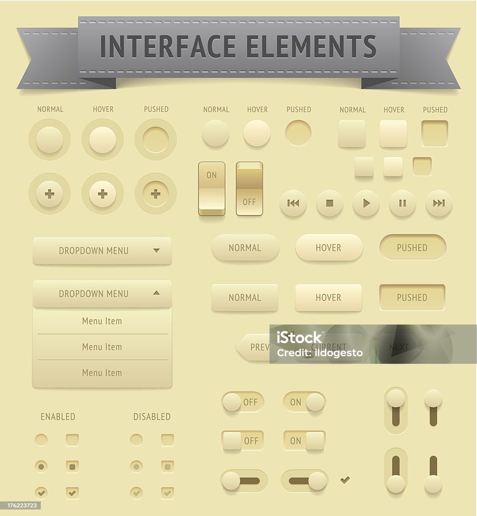 User Interface Elements Stock Illustration - Download Image Now ...