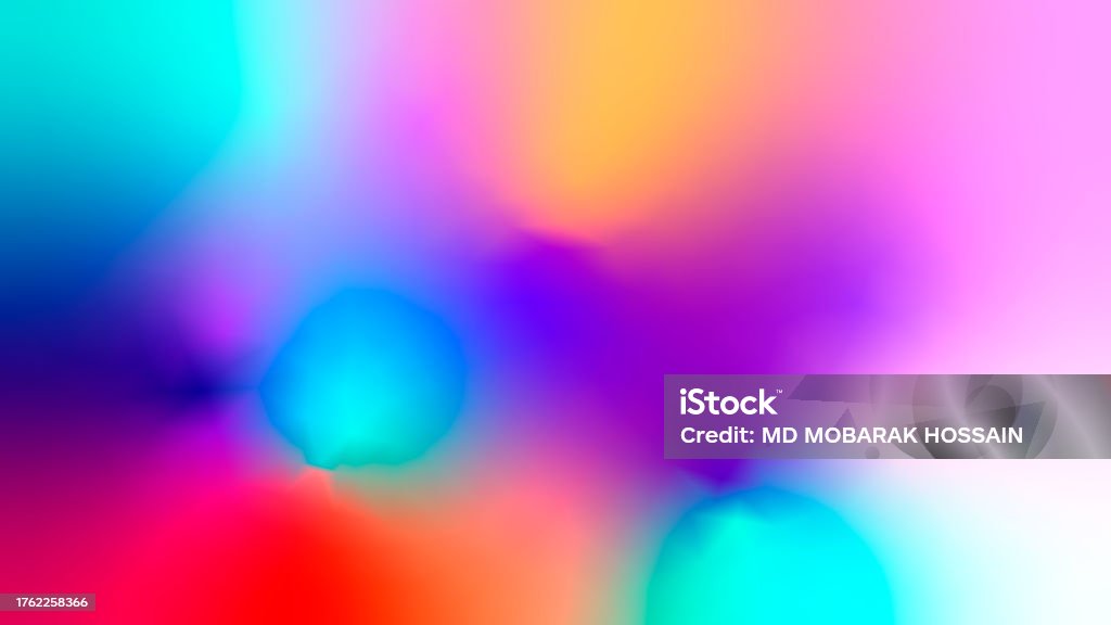 Abstract Background. Colorful Gradient Background. Holography Brochure. Fashion Fluid. Trendy Foil. Pop Banner. Hologram Gradient. Pearlescent Gradient. Violet Abstract Background Multicolored Gradient Background, Abstract background. Colorful Gradient Background, blurred colorful background, for product art design, social media, banner, poster, business card, website, brochure, website design, digital screens, smartphone and much more. 1980-1989 Stock Photo